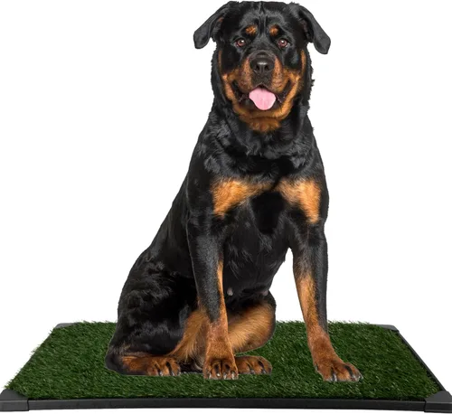 Vista 19 de Almohadilla de Césped Artificial para Orina de Cachorros para Perros y Mascotas Pequeñas - Almohadillas de Césped Reutilizables de 4 Capas de 16x20