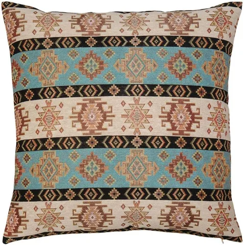 Vista 18 de Fundas de almohada Kilim Khaki y Crema - 16 x 16 pulgadas, almohadas cuadradas para exteriores para muebles de patio, decoración de sofá boho