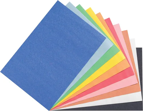 Vista 3 de Prang (Formerly Art Street), papel de construcción, 10 colores surtidos, peso estándar, 6 x 9 pulgadas, 500 hojas