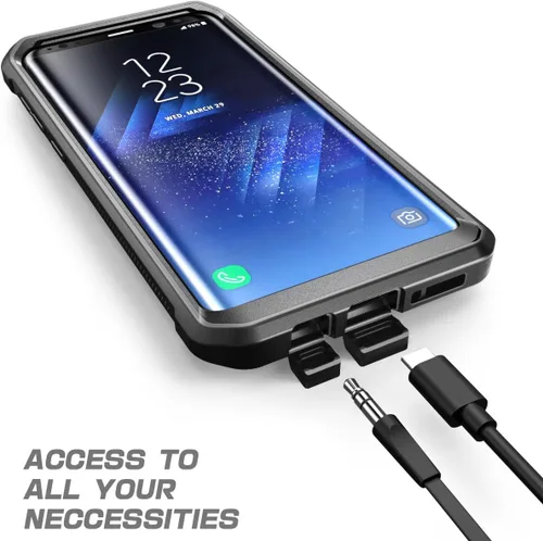 Vista 4 de SUPCASE Unicorn Beetle PRO Series - Funda protectora para Samsung Galaxy S8, carcasa protectora resistente de cuerpo completo para Galaxy S8 2017