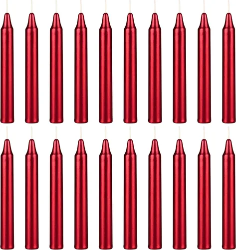 Vista 46 de MEGA CANDLES 20 piezas de velas cónicas sin perfume negras exquisitas, 10.2 cm de alto x 1.3 cm de diámetro, Campanas mágicas, Encantamiento