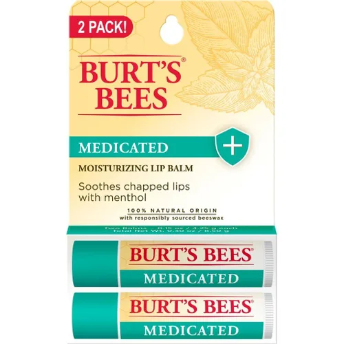 Vista 9 de Burts Bees - Blister de bálsamo labial hidratante medicado de Burts Bees para unisex, bálsamo labial de 0.15 onzas (I0082797)