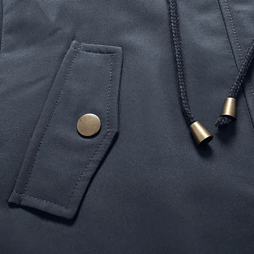 Vista 4 de Women's Winter Jackets Coats Thick Lined Warm Overcoat Long Sleeve Hooded Puffer Down Zip Up Button Overcoat