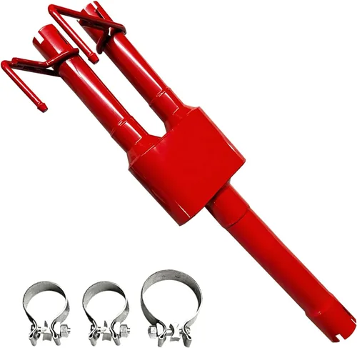 Vista 6 de Kit de silenciador de escape de dos cámaras de acero inoxidable 409, entrada de 3 pulgadas/salida de 2.25 pulgadas, escape de ajuste directo Ram