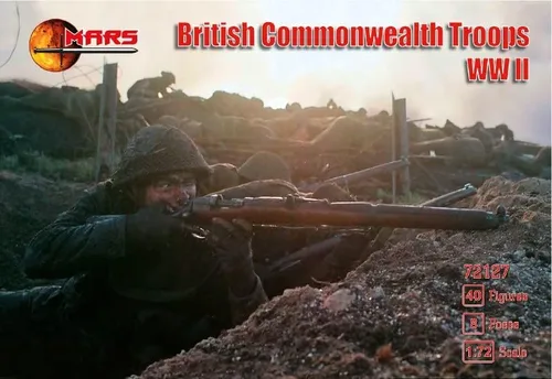 Vista 2 de Figuras de Marte 72127-1/72 British Commonwealth Tropas Segunda Guerra Mundial, Escala Kit de modelo de plástico