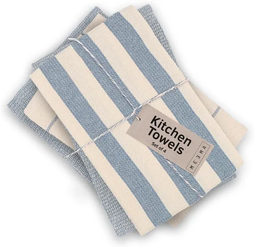 Vista 11 de MEEMA Upcycled Spring - Toallas de cocina de tela de algodón, toallas de mano súper absorbentes con lazo para colgar, trapos de limpieza y paños