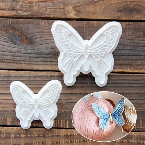 Vista 7 de JeVenis Moldes de silicona para fondant de mariposa, decoración de pasteles de boda, mini molde de fondant de mariposa para dulces y chocolate