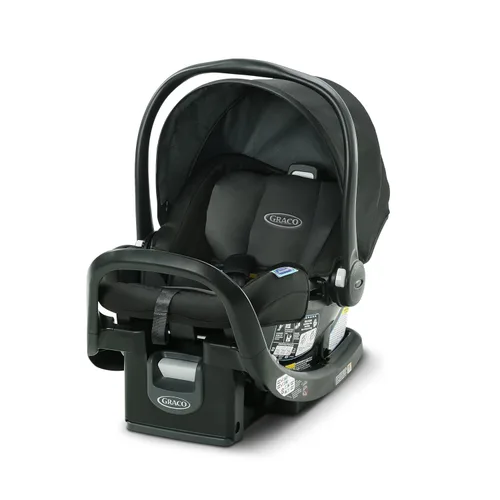 Graco SnugRide SnugFit Asiento de Coche Infantil, Asiento de automóvil para bebé con barra antirrebote para mayor seguridad, arnés sin reenhebrado,
