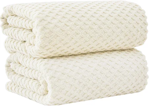 Vista 103 de Great Bay Home - Toallas de mano 100% algodón blanco, 6 toallas de baño suaves para manos, altamente absorbentes y de secado rápido, colección 01