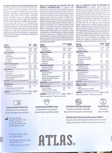 Vista 2 de Atlas Condones True Fit: paquete de 100 preservativos