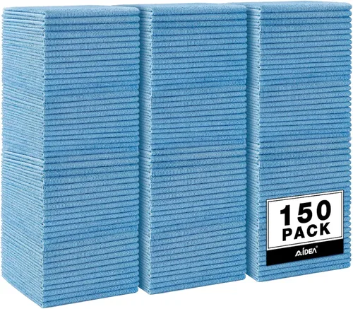 Vista 35 de AIDEA Paño de limpieza de microfibra, 50 unidades, toallas de microfibra para automóviles, paños de lavado de primera calidad, trapos de limpieza