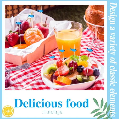 Vista 7 de 200 palillos largos de cóctel, palillos de dientes de bambú para aperitivos, frutas, alimentos, brochetas para bebidas, postres, bodas, fiestas