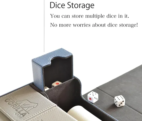 Vista 5 de Caja de cartas, funda de cartas, caja de cartas, caja de cartas de cuero, tamaño grande, compatible con 550 tarjetas con funda compatible con Rojo