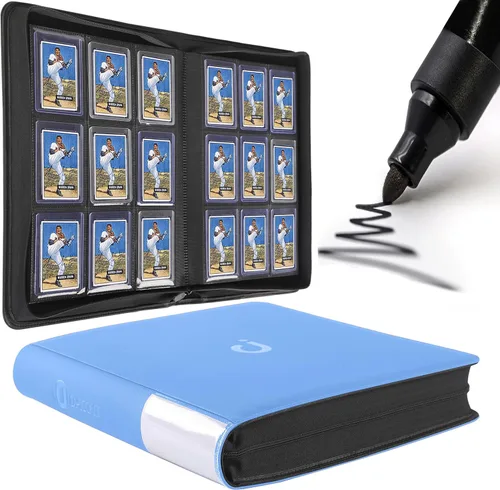 Vista 9 de D DACCKIT Carpeta Toploader con capacidad para 288 Toploaders, carpeta de 9 bolsillos para Toploaders de 3" x 4" portarjetas rígidos para tarjetas