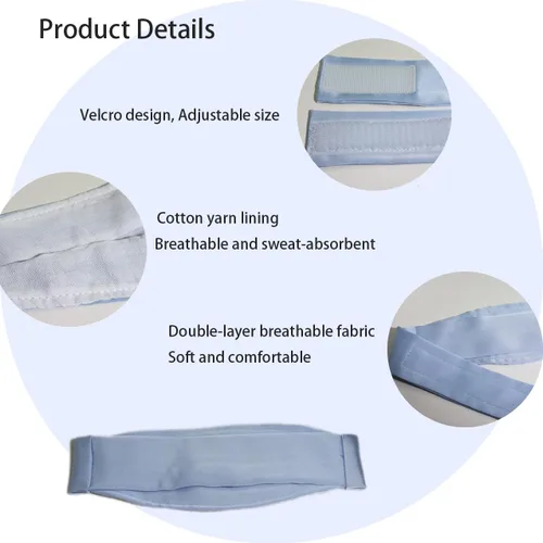 Vista 2 de 2 fundas para traqueotomía para tubo de traqueotomía, ajustable, a prueba de polvo, cubierta de tráquea, banda de cubierta de traqueotomía, kits