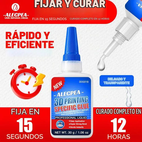 Vista 7 de ALECPEA - Pegamento de impresión 3D, 1.06 oz (30 g), súper pegamento fino