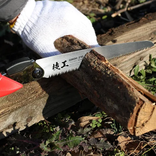 Vista 2 de KAKURI Sierra de tracción japonesa plegable para carpintería 8-1/4 "hoja de repuesto, fabricada en Japón