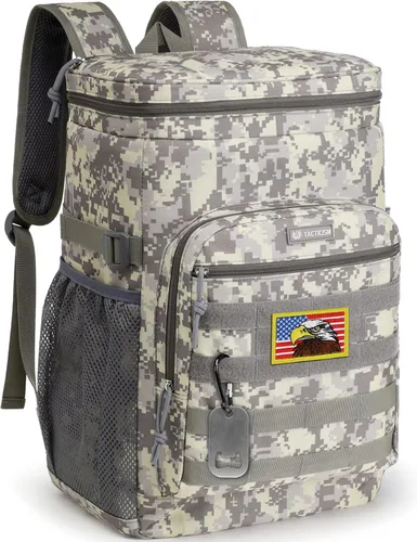 TACTICISM Tactical Cooler Backpack Insulated Leak-Proof - 24L Heavy Duty Lunch Backpack for Men Women Adults, Soft Ice Chest Backpack as Gift Work