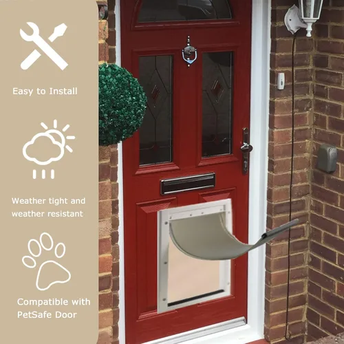 Vista 3 de PAC11-11039 - Aletas de repuesto para puerta de mascotas para perros y gatos, puertas de repuesto compatibles con puertas para perros y gatos
