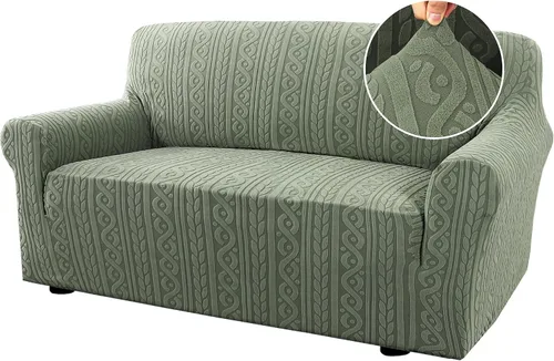 Vista 26 de H.VERSAILTEX Funda para sofá, 1 pieza, funda elástica para sofá, fundas antideslizantes para sofás/sofás, fundas suaves para perros, lavable