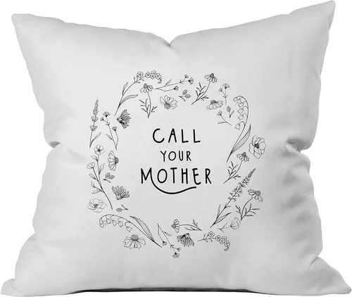 Vista 11 de Oh, Susannah Funda de almohada con acento floral de Call Your Mother - Funda de almohada de tamaño estándar (1 20 x 30 pulgadas, color negro)