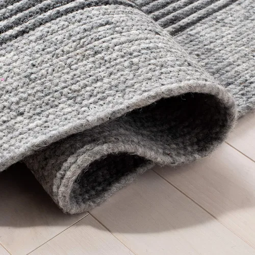 Vista 5 de SAFAVIEH Braided Collection BRD904F BRD904F - Alfombra ovalada de lana reversible hecha a mano para entrada, vestíbulo, sala de estar, dormitorio