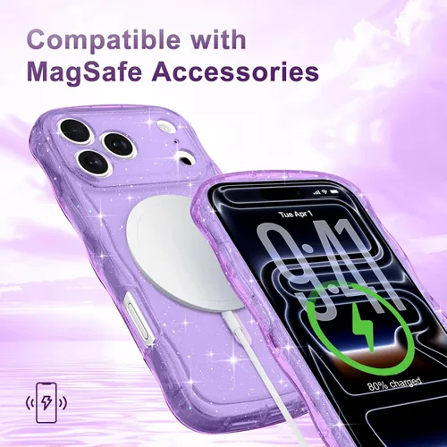 Vista 166 de Pepmune Funda magnética para iPhone 17 Pro Max, color rosa