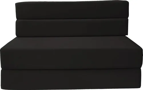 Vista 8 de D&D Futon Furniture Colchón plegable de espuma, sofá cama, camas de invitados (tamaño individual, negro)..