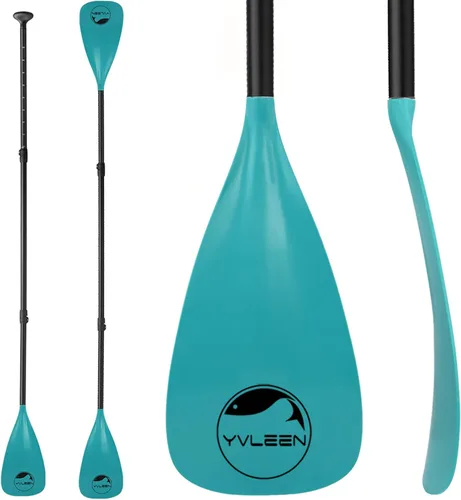 Vista 9 de YVLEEN SUP Paddle Board Paddle,Stand Up Paddleboard Paddles Paletas de aluminio ajustable 4 piezas flotante Kayak Paddle,Paleta convertible