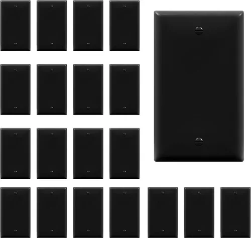 Vista 36 de ENERLITES - Placa para pared de dispositivo en blanco, cubierta en blanco extragrande, acabado brillante, tamaño grande, 1 banda de 5.5 x 3.5