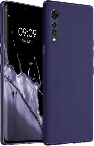 Vista 10 de kwmobile Funda compatible con LG Velvet Case - Funda protectora de silicona TPU suave y delgada - Arctic Night