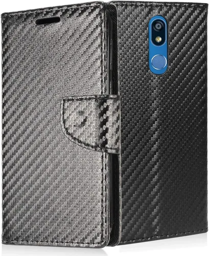 Vista 2 de Z-GEN - Compatible con LG K40, Harmony 3, Xpression Plus 2 (2019) LM-X420, LG Solo LTE L423DL - Funda de teléfono tipo cartera PU con tapa - CT5