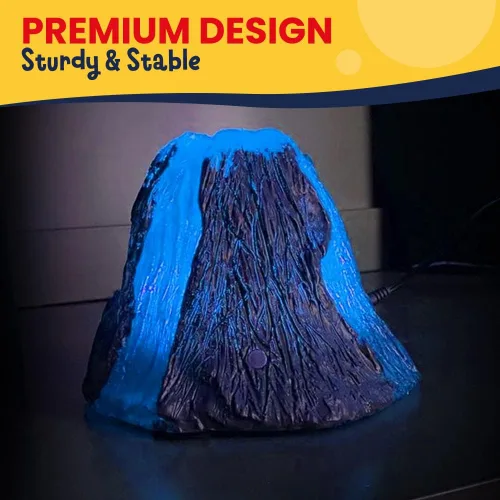 Vista 9 de Luz nocturna que cambia de color del volcán para el dormitorio de los niños - LED Touch Sensor Lava Lámpara de juguete