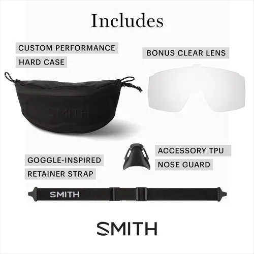 Vista 8 de SMITH Pursuit Sunglasses – Shield Performance Sports Sunglasses with Removable Side Shields for Skiing & More–For Men & Women