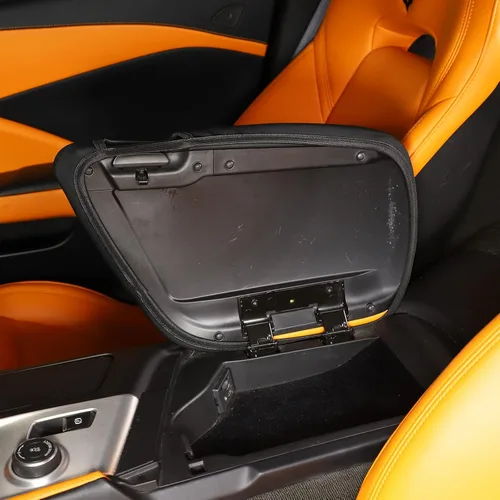 Vista 9 de Funda de consola central para Chevrolet Corvette C7 2014-2019, accesorios para tapas de reposabrazos, funda para reposabrazos de automóvil