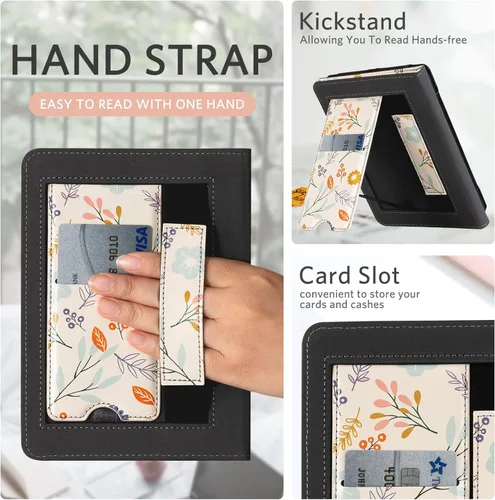 Vista 263 de CoBak Funda inteligente para Kindle Paperwhite de 6.8" de 11ª generación 2021 con función de encendido automático, ligera, delgada, de piel **Salvia