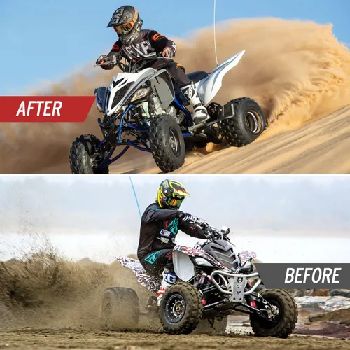 Vista 7 de Parachoques trasero para ATV Raptor, HAKA TOUGH negro acero trasero Pasanger Grab Bar Racing Handle Parachoques para Yamaha Raptor 700/700R