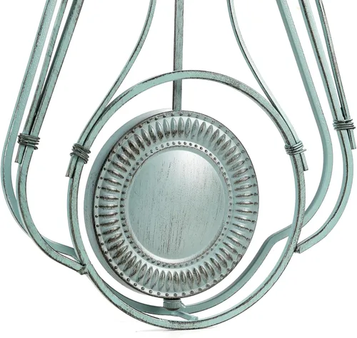 Vista 7 de CLXEAST Reloj de pared con péndulo de metal de 20 pulgadas, funciona con pilas, relojes de pared grandes para decoración de sala de estar, acabado