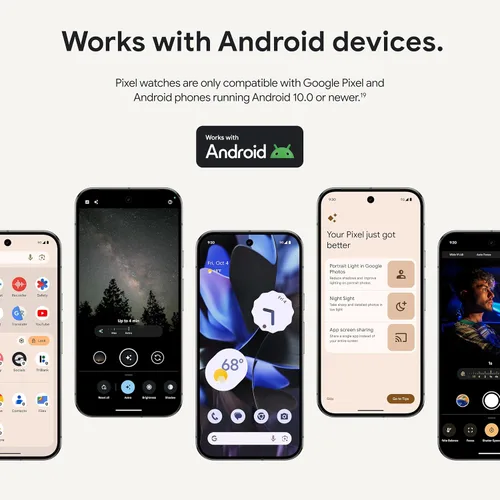 Vista 12 de Reloj inteligente Google Pixel Watch 3 (41mm) Modelo 2024 - Reloj inteligente Android, seguimiento de frecuencia cardíaca, Fitbit para correr