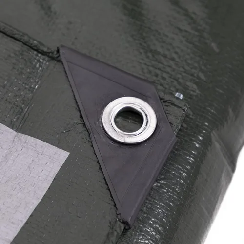 Vista 5 de Kotap TGS-0608 - Lona de polietileno reversible de 8 mil con protección UV, 6 pies X 8 pies, verde-plata