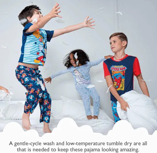 Vista 5 de Disney Boys Mickey Mouse 2-Piece Loose-Fit Pajamas Set