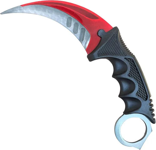 Vista 8 de Karambit Cuchillo Entrenador - Cuchillo de Práctica de Entrenamiento de Acero Inoxidable con Funda para Principiantes - Herramienta Entrenadora