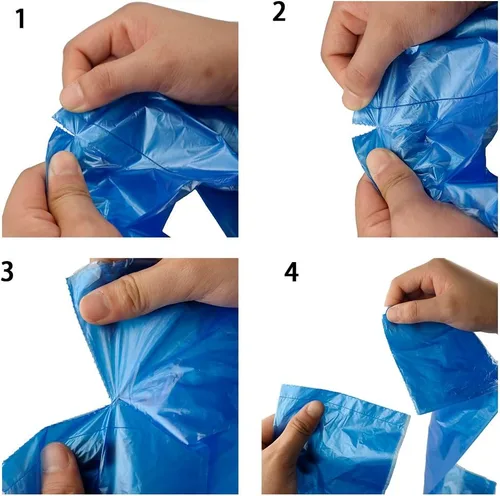 Vista 2 de Bolsas de basura de baño de 5 galones, bolsas de basura medianas de colores, 120