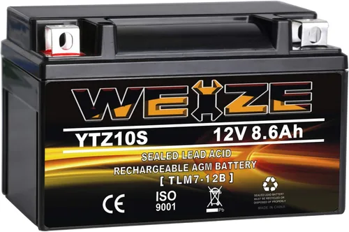 Vista 20 de Weize YTX20HL-BS - Batería para motocicleta de alto rendimiento, libre de mantenimiento, sellada AGM ETX20HL BS