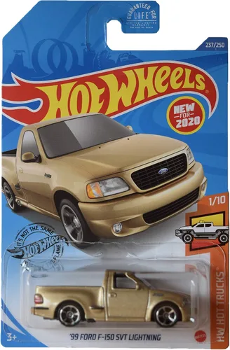 Hot Wheels '99 Ford F 150 SVT Lightning, [Oro] 237/250 Camiones calientes 1/10