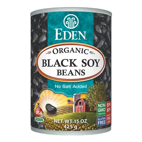 Frijoles negros de soya orgánicos Eden Foods,15 onzas