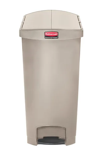 Vista 2 de Rubbermaid Commercial Products Slim Jim - Papelera de plástico, botes de basura con pedal