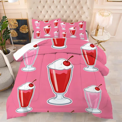 Vista 10 de Blue Wavy Stripes Comforter Set Twin Size 3D Optical Illusion Ocean Wave Bedding Set with 1 Pillowcase & 1 Comforter, Soft Geometric Blue White Bed