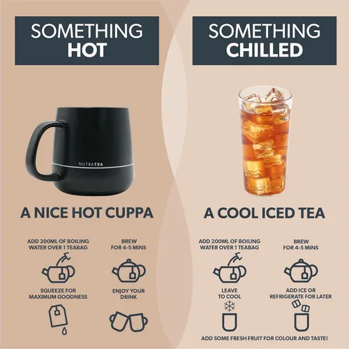 Vista 6 de Nutra Tea - Té de jengibre y ginseng - 20 bolsas de té - té de hierbas