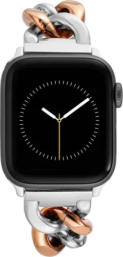 Vista 11 de Pulsera de cadena de moda Anne Klein para Apple Watch, segura, ajustable, correa de repuesto para Apple Watch, se adapta a la mayoría de las muñecas